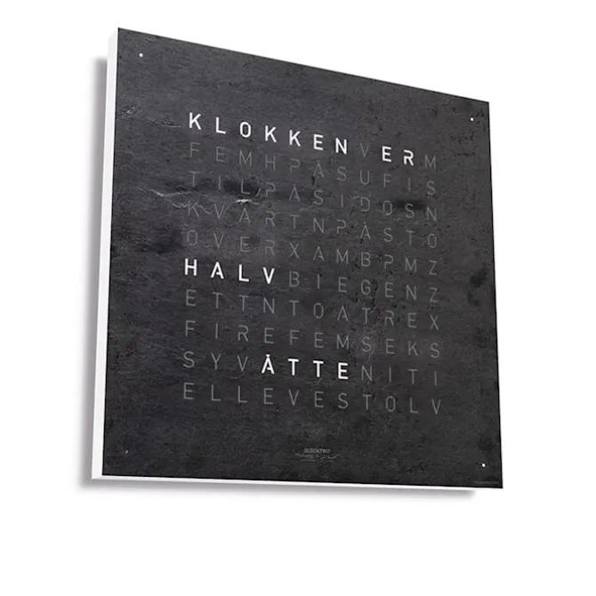 Qlocktwo Large Creator's Edition Metamorphite Norsk