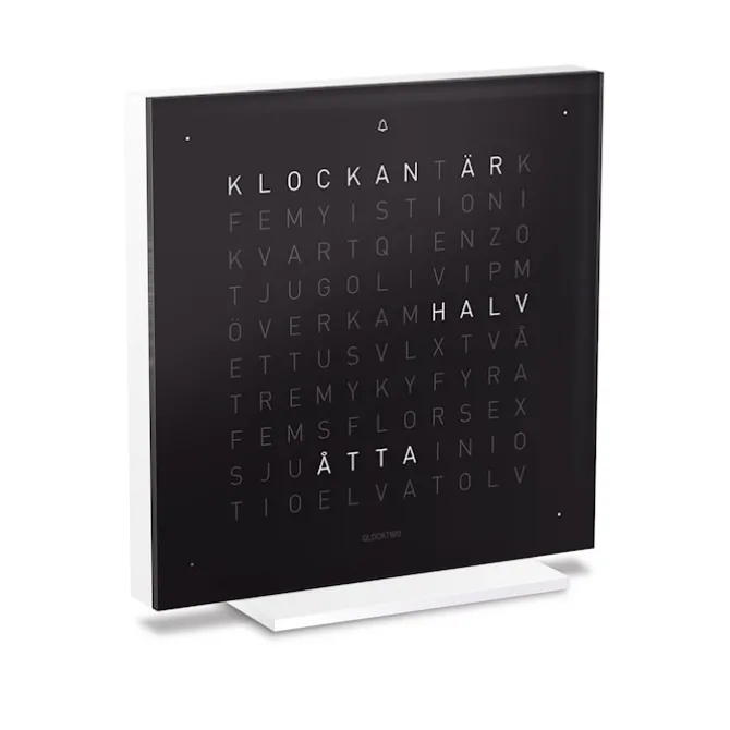 Qlocktwo Touch Pure Acrylic - Black Ice Tea