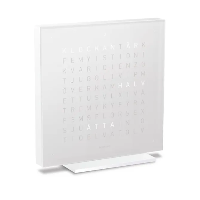 Qlocktwo Touch Pure Acrylic - Vanilla Sugar