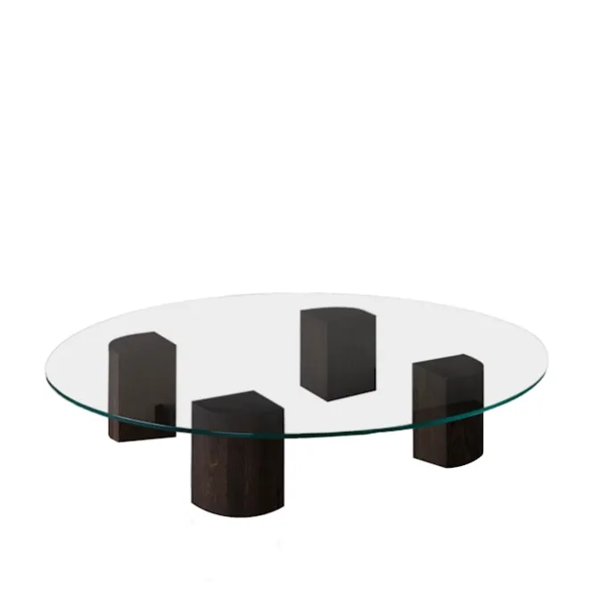 Quarter Lounge Table Round Low 120 cm