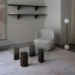 Quarter Lounge Table Round High 120 cm