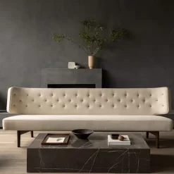 Radiohus 3-seters sofa valnøtt