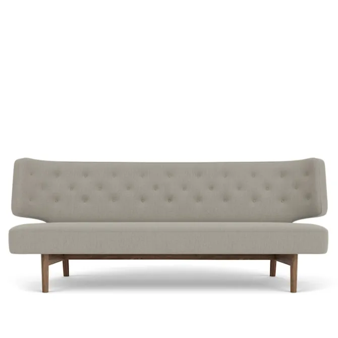 Radiohus 2-seters sofa valnøtt