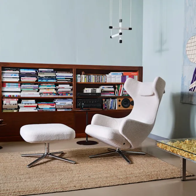 Repos Ottoman fotskammel Polished