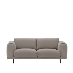 Rest sofa 2-seter svart metallunderstell hearth 6