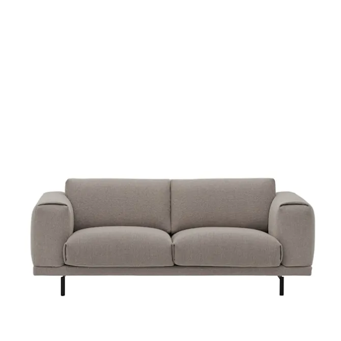 Rest sofa 2-seter svart metallunderstell hearth 6