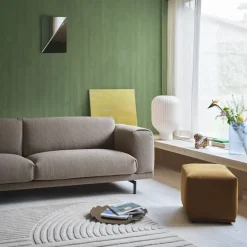 Rest sofa 2-seter svart metallunderstell hearth 6