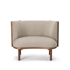 RF1904 Sideways Lounge Chair Oiled Walnut