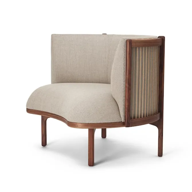 RF1904 Sideways Lounge Chair Oiled Walnut