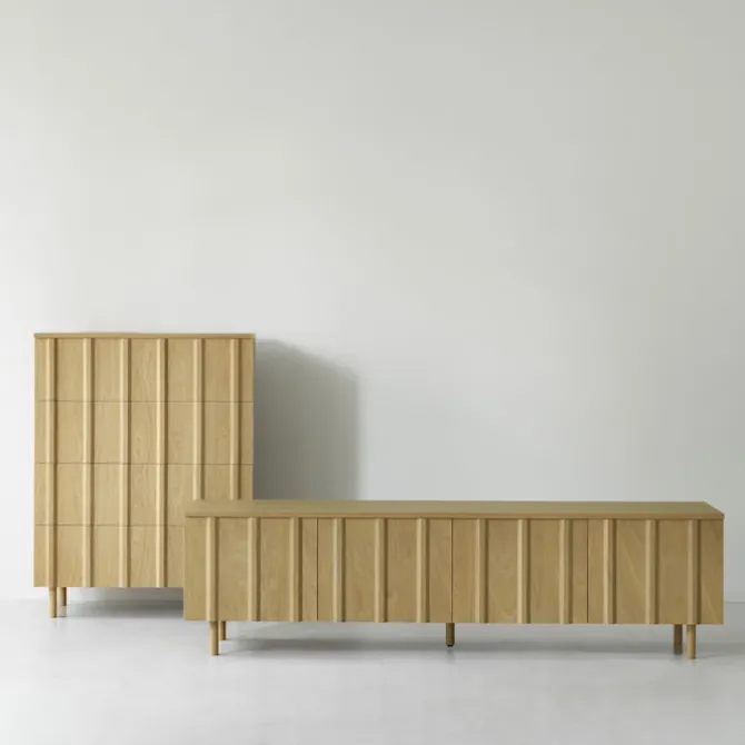 Rib Dresser 4 Drawers