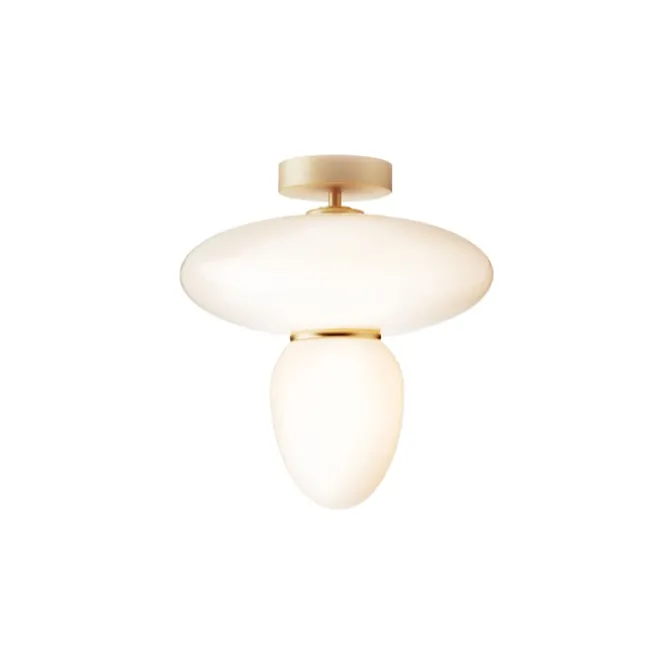 Rizzatto 42 Satin Brass/Opal White