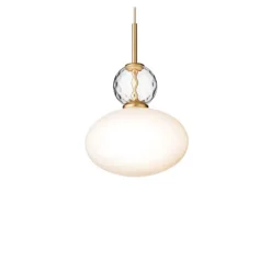 Rizzatto 32 Satin Brass/Opal White