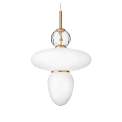 Rizzatto 43 Satin Brass/Opal White