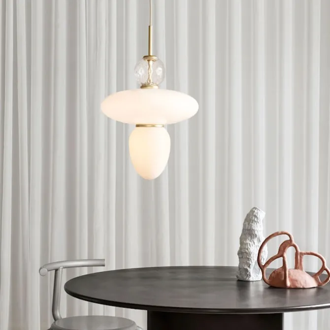 Rizzatto 43 Satin Brass/Opal White