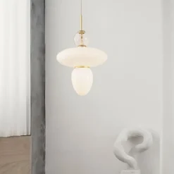 Rizzatto 43 Satin Brass/Opal White