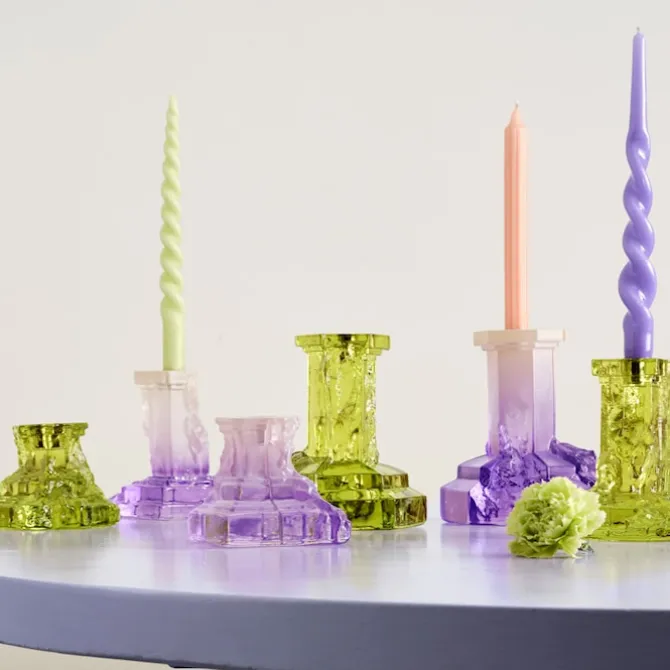 Rocky Barouqe Candlestick Lime
