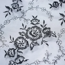 Rose Pillow Case Lace Black