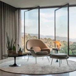 Saarinen Oval Sofabord Black