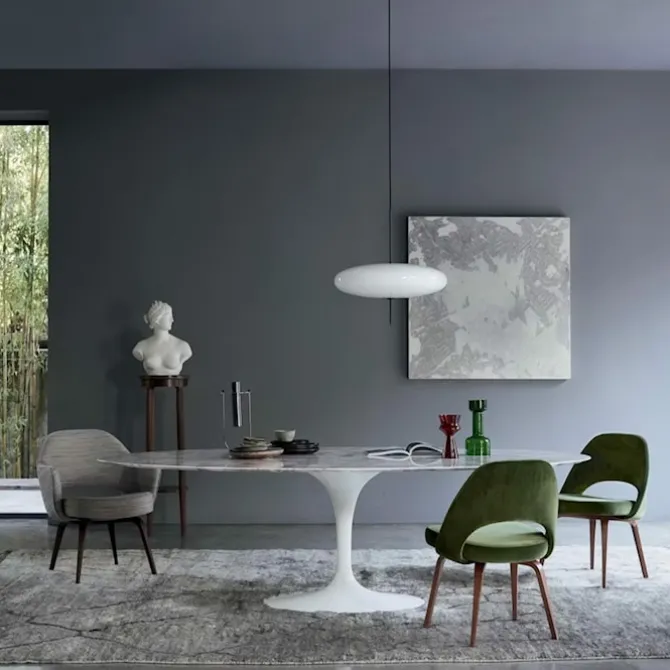 Saarinen Round spisebord Ø 120 cm Black
