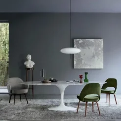 Saarinen Round spisebord Ø 107 cm White