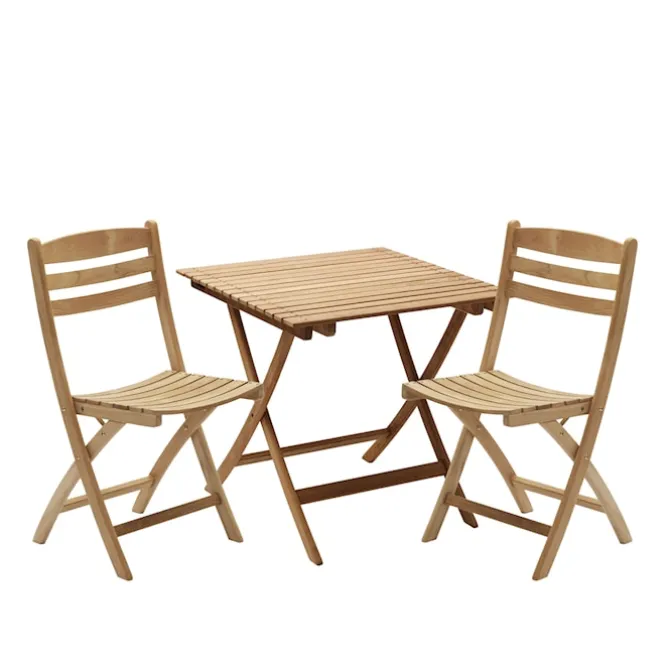 Selandia spisegruppe kvadratisk bord & 2 stoler