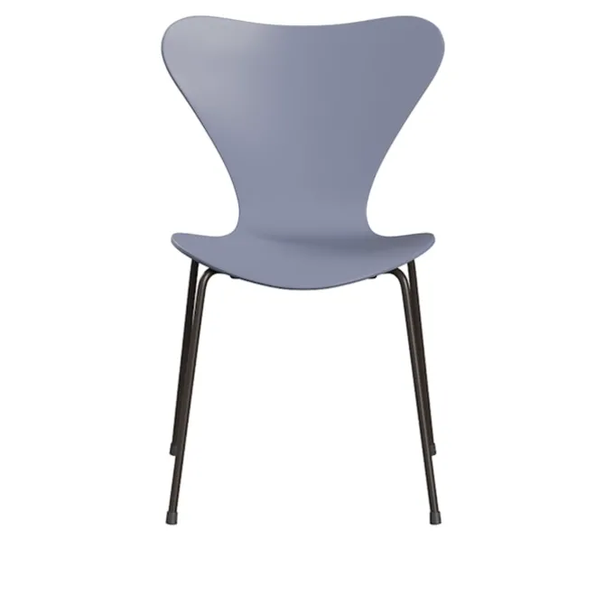 Series 7 stol 3107 bøkfiner stålunderstell brun bronse