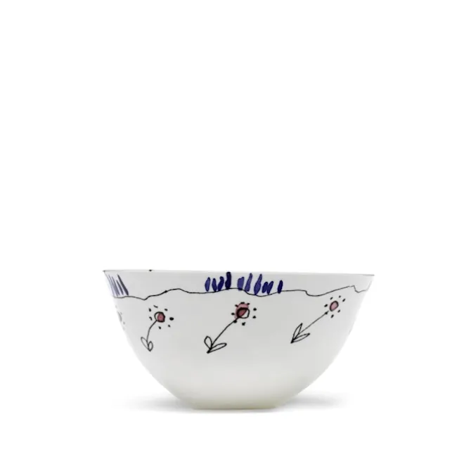 Serving Bowl L Anemone Milk