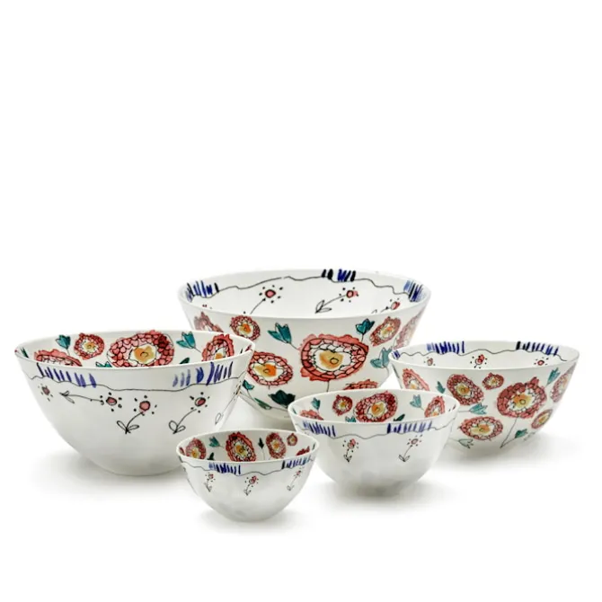 Serving Bowl L Anemone Milk