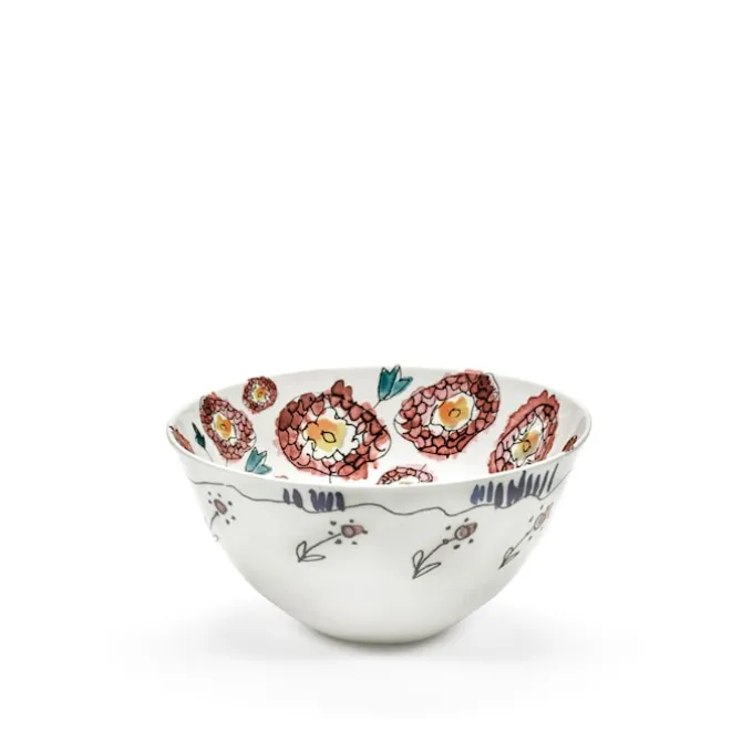 Serving Bowl L Anemone Milk