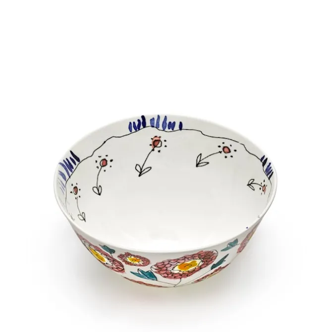 Serving Bowl L Anemone Milk