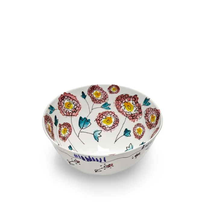 Serving Bowl L Anemone Milk