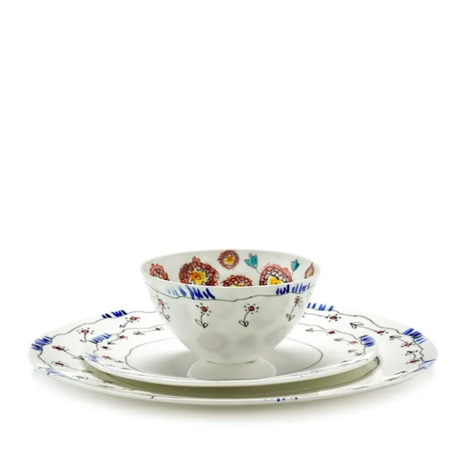 Serving Bowl M Anemone Milk - Set of 2