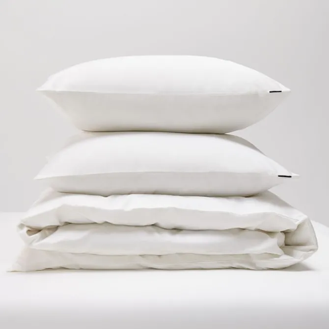 Shade dynetrekk satin crisp white