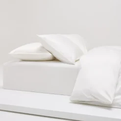 Shade underlaken satin crisp white