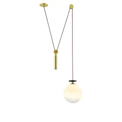 Shape Up Pendant Globe Gray fog