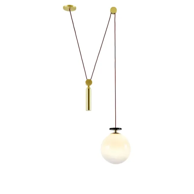Shape Up Pendant Globe Gray fog