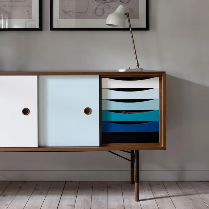 Sideboard Warm med lådor Dark oiled oak Veneer