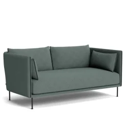 Silhouette 2-seters sofa Black Piping/Black