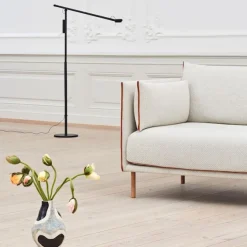 Silhouette 2-seters sofa Black Piping/Black