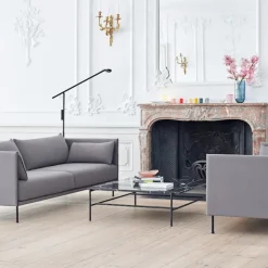 Silhouette 3-seters sofa Matching Piping/Oiled Oak