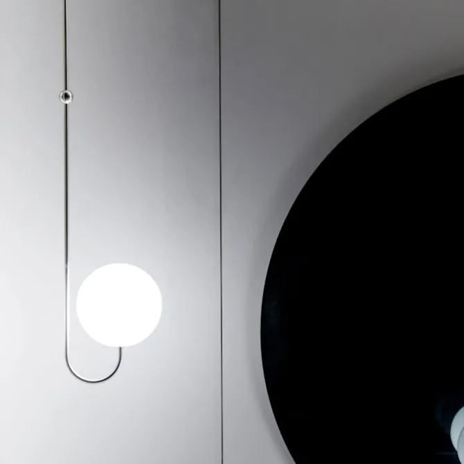 Single Angle Pendant Satin Brass