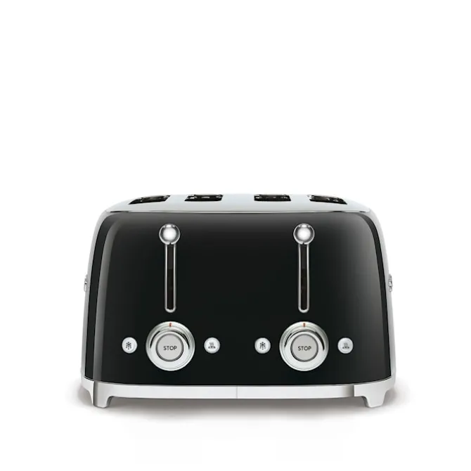 Smeg 4 Slot Toaster Black
