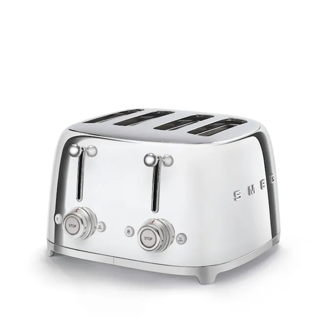 Smeg 4 Slot Toaster Chrome