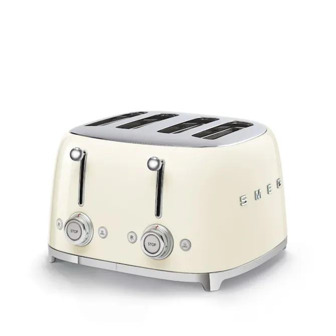 Smeg 4 Slot Toaster Creme