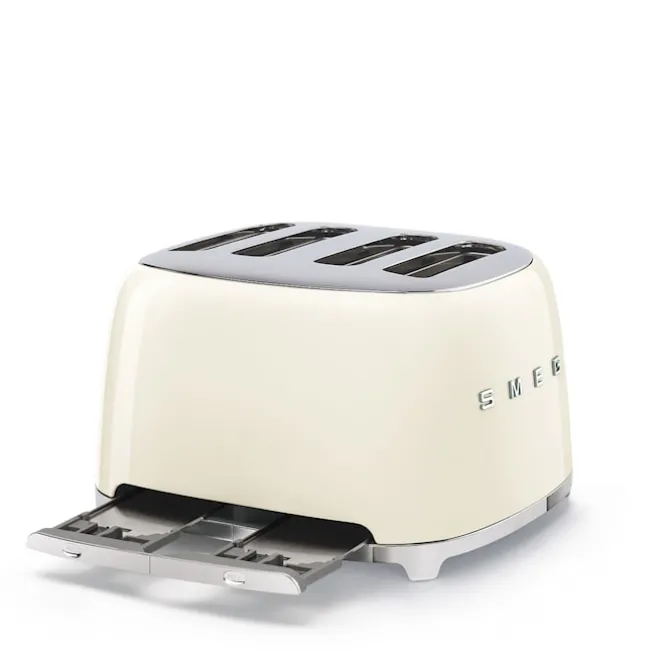 Smeg 4 Slot Toaster Creme