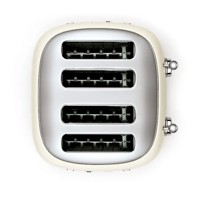 Smeg 4 Slot Toaster Creme