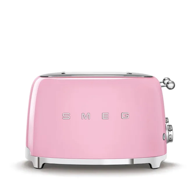 Smeg 4 Slot Toaster Pink
