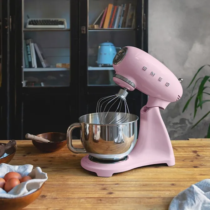 Smeg Stand Mixer Full Color Pink