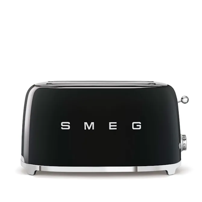 Smeg Toaster 4 Slices Black