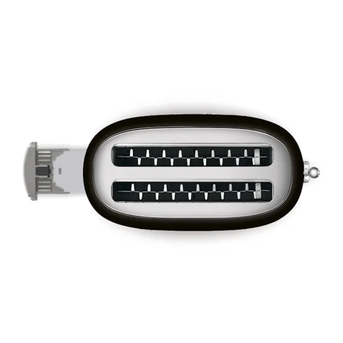 Smeg Toaster 4 Slices Black